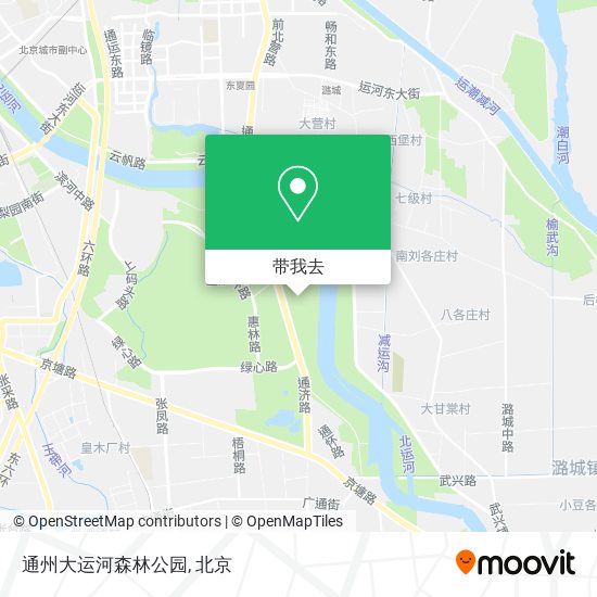 通州大运河森林公园地图