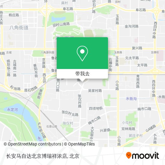 长安马自达北京博瑞祥浓店地图