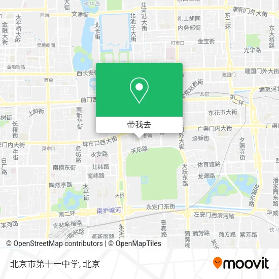 北京市第十一中学地图