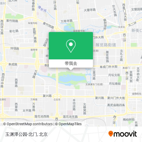 玉渊潭公园-北门地图