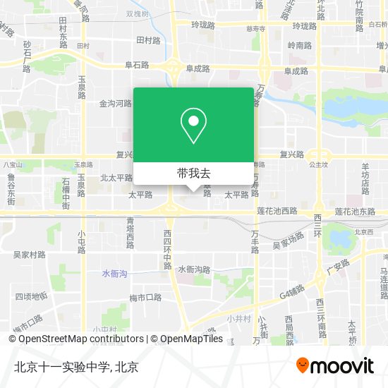 北京十一实验中学地图