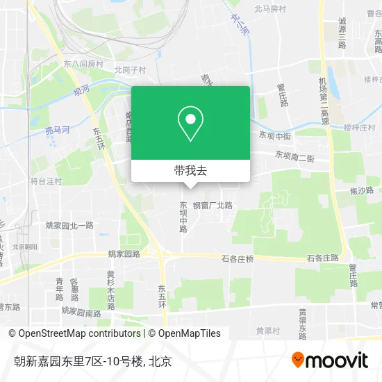 朝新嘉园东里7区-10号楼地图