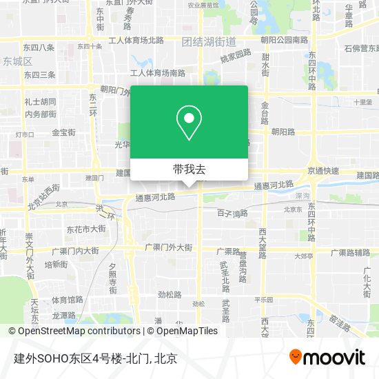 建外SOHO东区4号楼-北门地图
