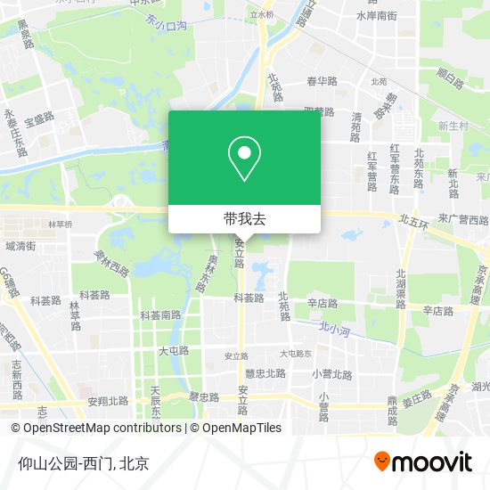 仰山公园-西门地图