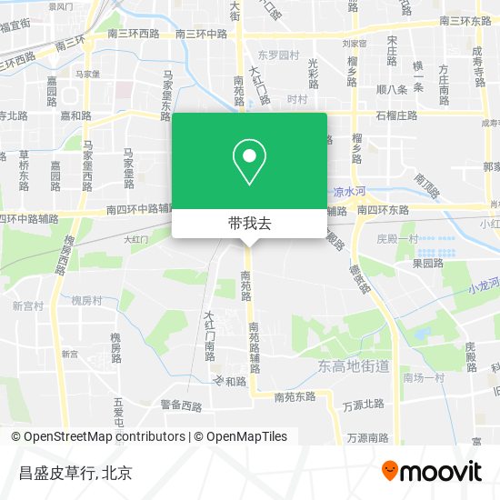 昌盛皮草行地图