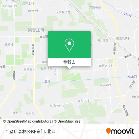 半壁店森林公园-东门地图