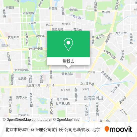 北京市房屋经营管理公司前门分公司惠新管段地图