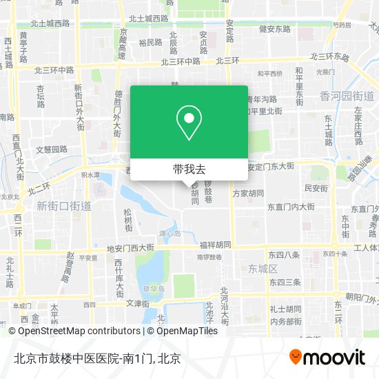 北京市鼓楼中医医院-南1门地图