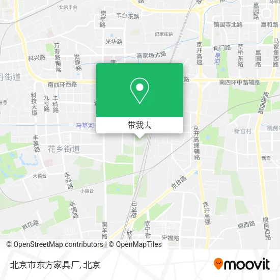 北京市东方家具厂地图
