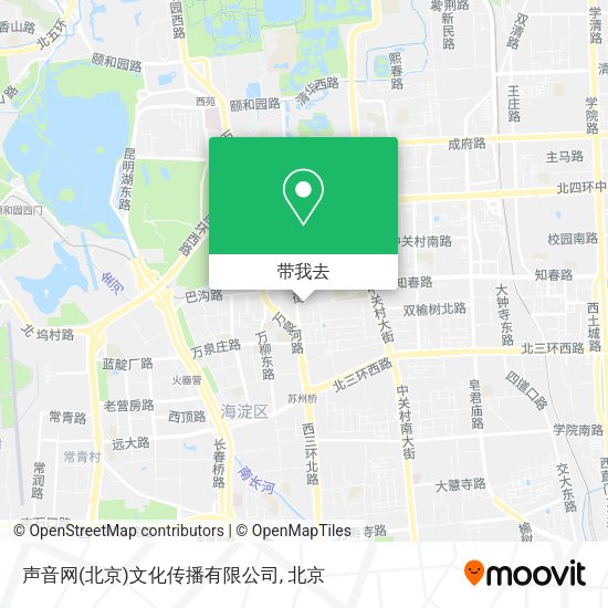 声音网(北京)文化传播有限公司地图