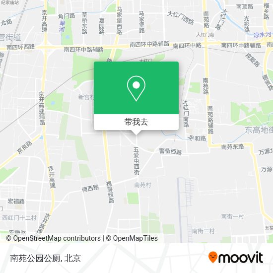 南苑公园公厕地图