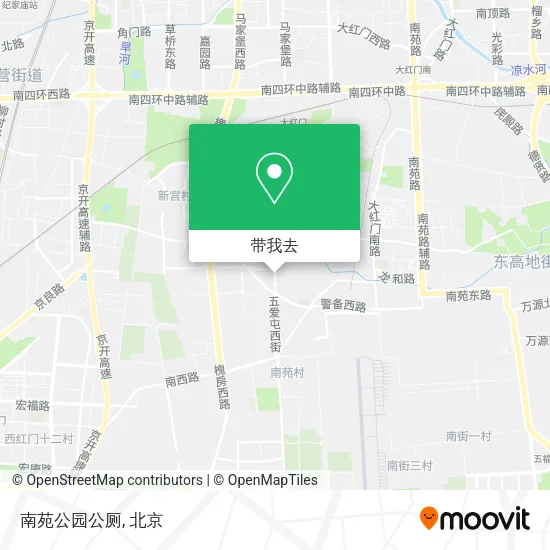 南苑公园公厕地图