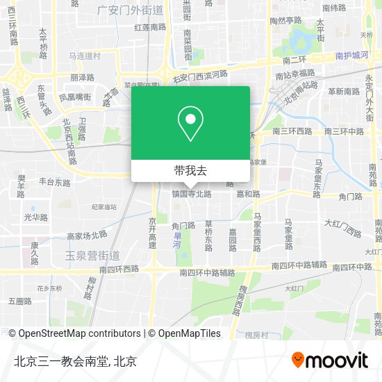 北京三一教会南堂地图