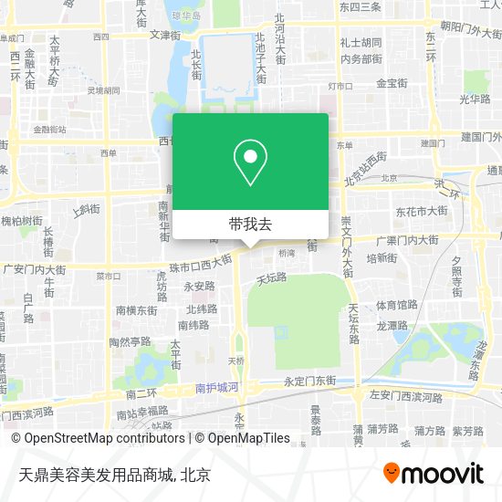 天鼎美容美发用品商城地图