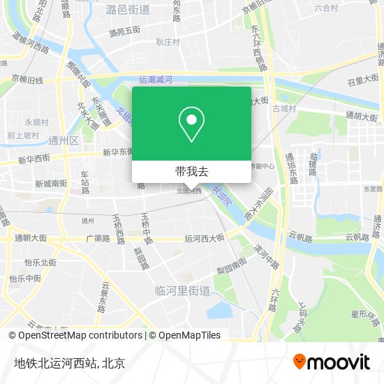 地铁北运河西站地图