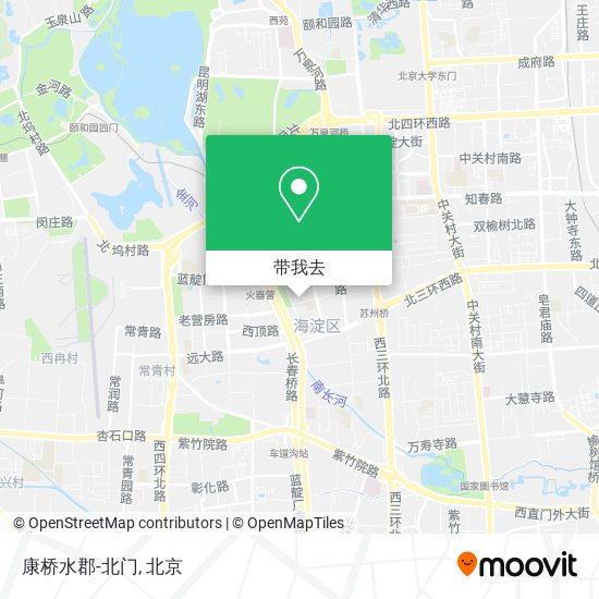 康桥水郡-北门地图