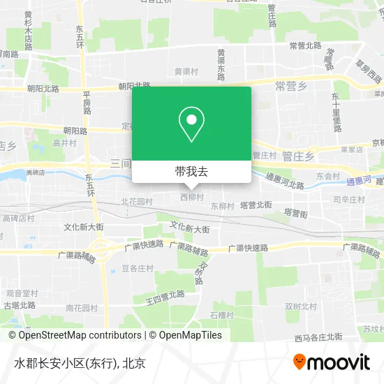水郡长安小区(东行)地图