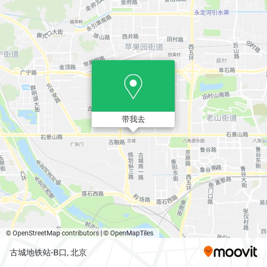 古城地铁站-B口地图