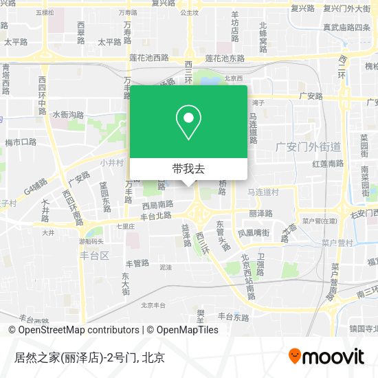 居然之家(丽泽店)-2号门地图