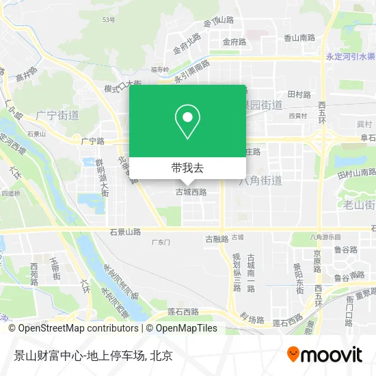 景山财富中心-地上停车场地图