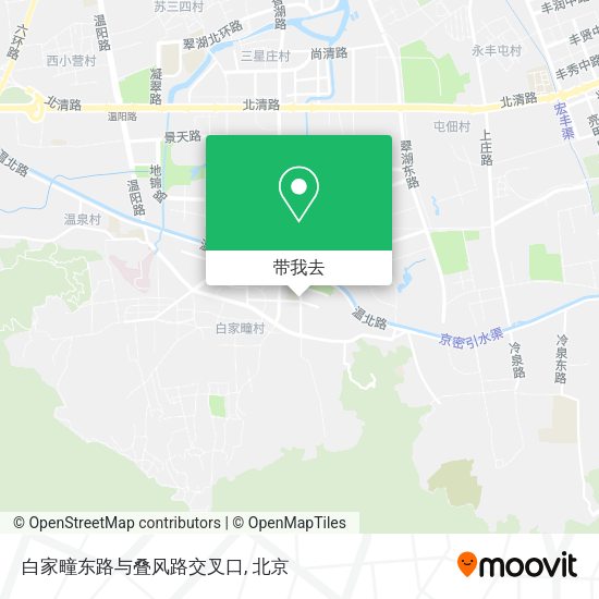 白家疃东路与叠风路交叉口地图