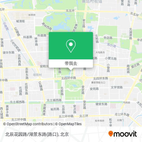 北辰花园路/湖景东路(路口)地图