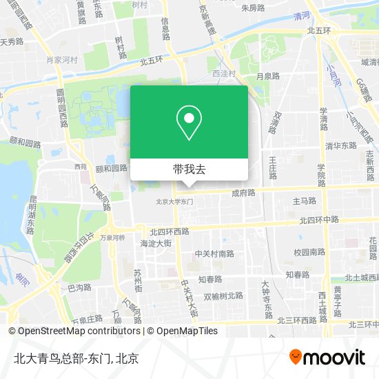北大青鸟总部-东门地图