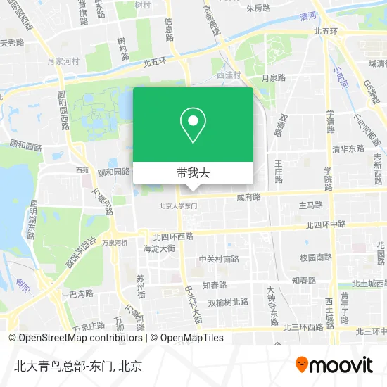 北大青鸟总部-东门地图