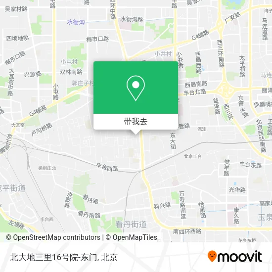北大地三里16号院-东门地图