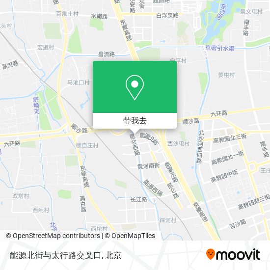 能源北街与太行路交叉口地图