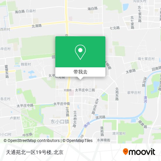天通苑北一区19号楼地图