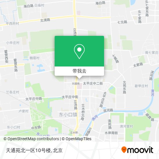 天通苑北一区10号楼地图