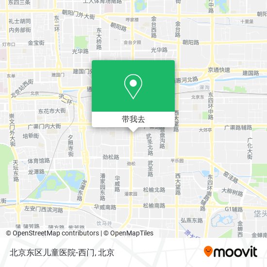 北京东区儿童医院-西门地图