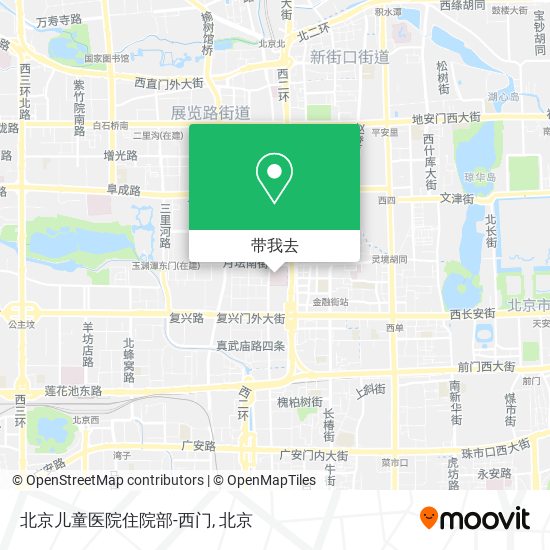 北京儿童医院住院部-西门地图