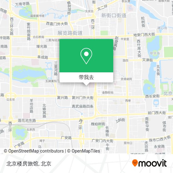 北京楼房旅馆地图