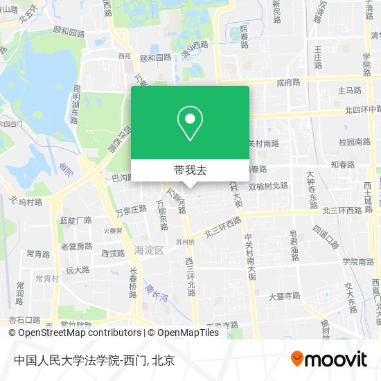 中国人民大学法学院-西门地图