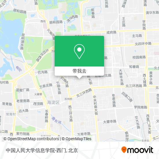 中国人民大学信息学院-西门地图