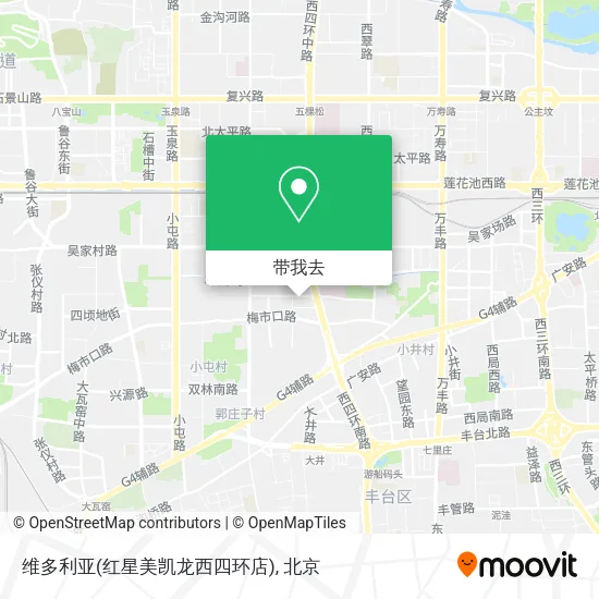 维多利亚(红星美凯龙西四环店)地图