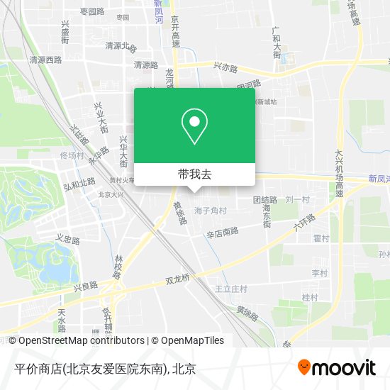 平价商店(北京友爱医院东南)地图
