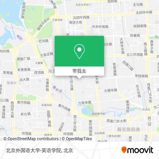 北京外国语大学-英语学院地图