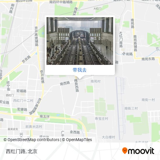西红门路地图