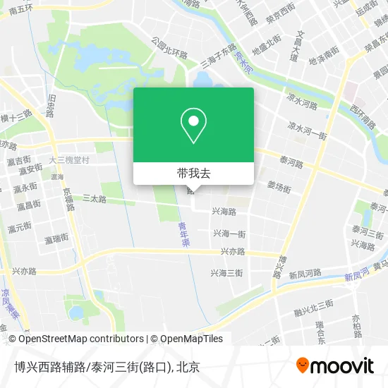 博兴西路辅路/泰河三街(路口)地图