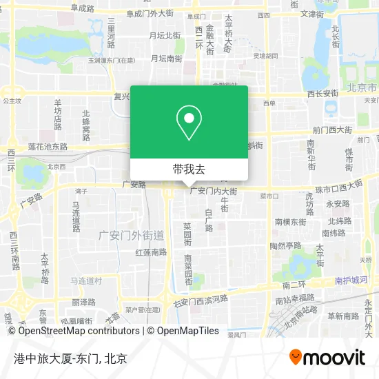 港中旅大厦-东门地图