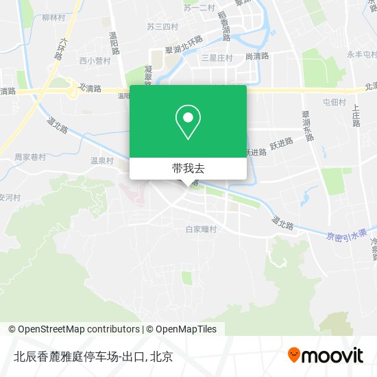 北辰香麓雅庭停车场-出口地图