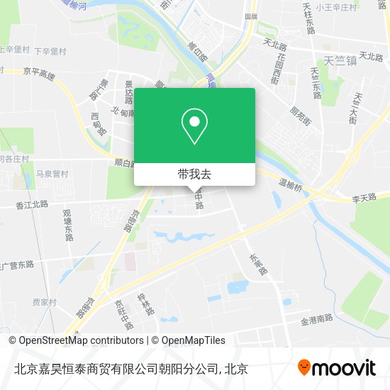 北京嘉昊恒泰商贸有限公司朝阳分公司地图