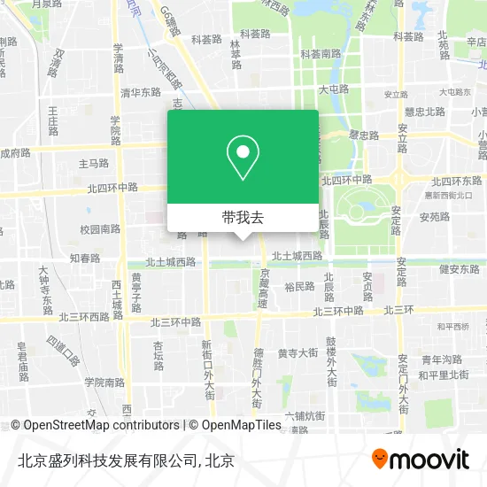 北京盛列科技发展有限公司地图