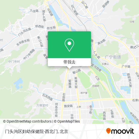 门头沟区妇幼保健院-西北门地图
