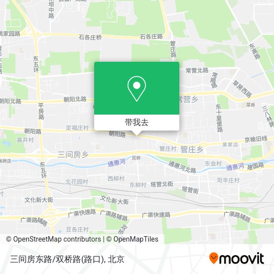 三间房东路/双桥路(路口)地图