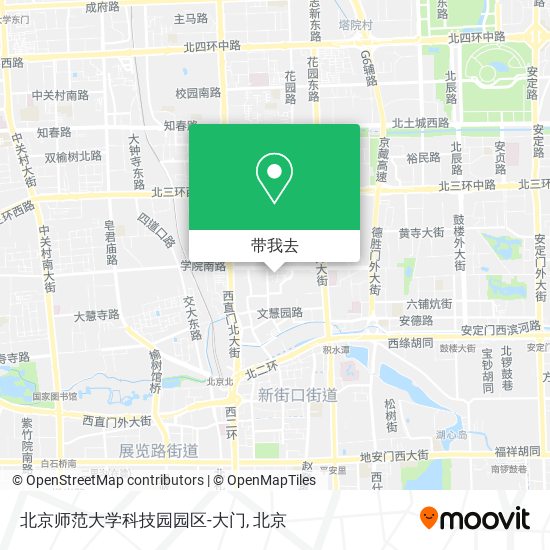 北京师范大学科技园园区-大门地图