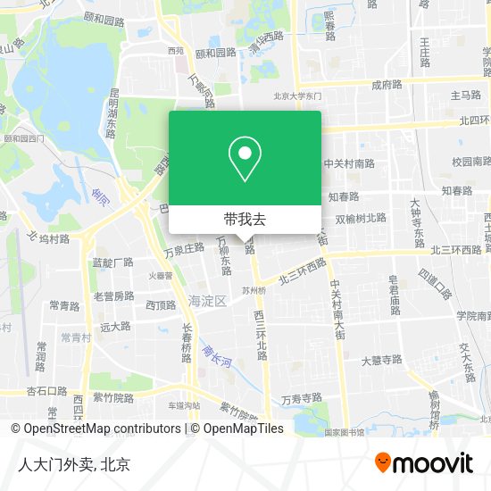 人大门外卖地图